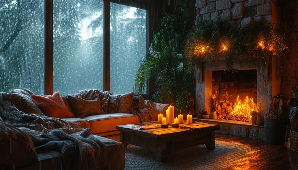 cozy winter night in