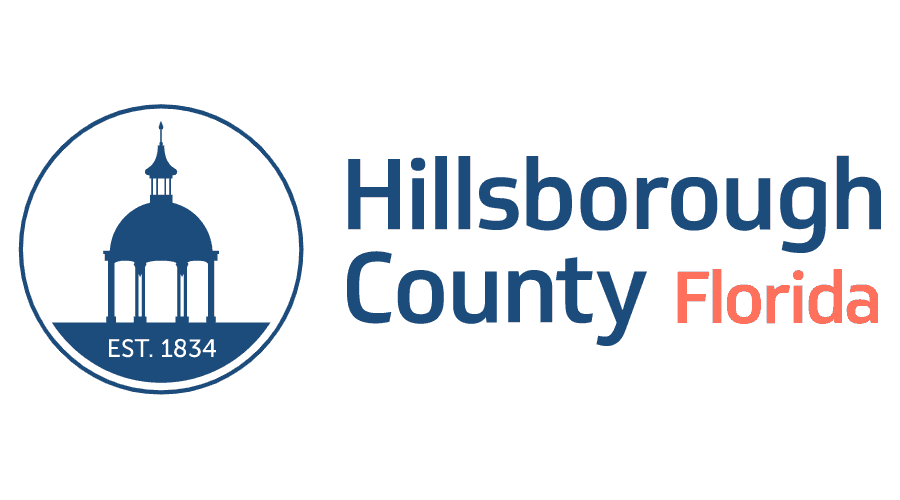 hillsborough county logo with a white background