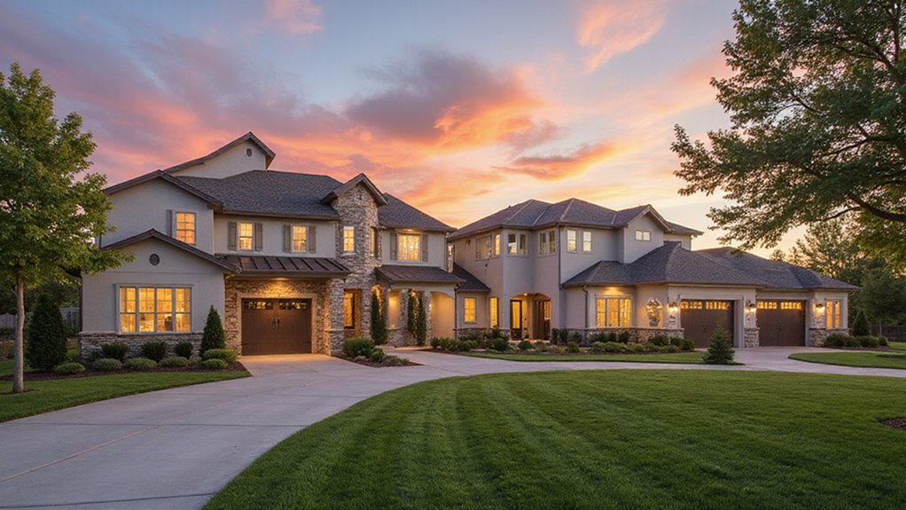 diverse architectural luxury homes