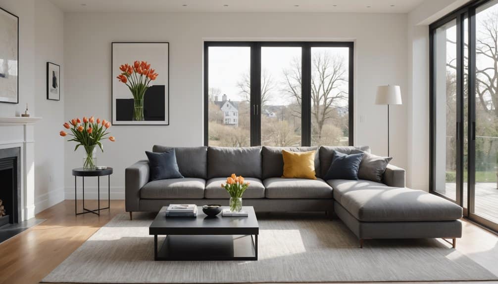 maximize space minimal furnishings