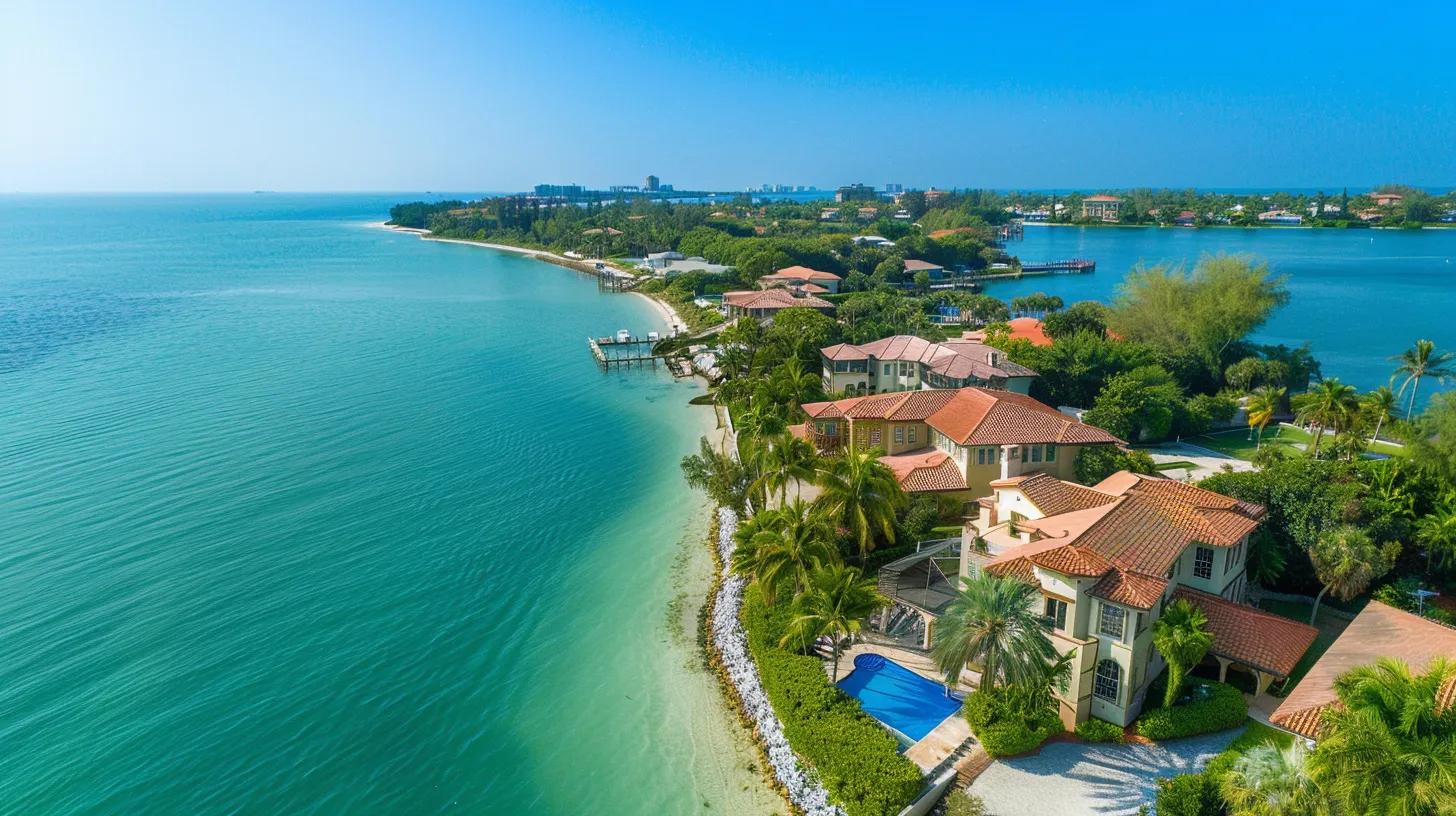 show several differnt types of Luxury Waterfront Homes and Condos that are common on Longboat Key