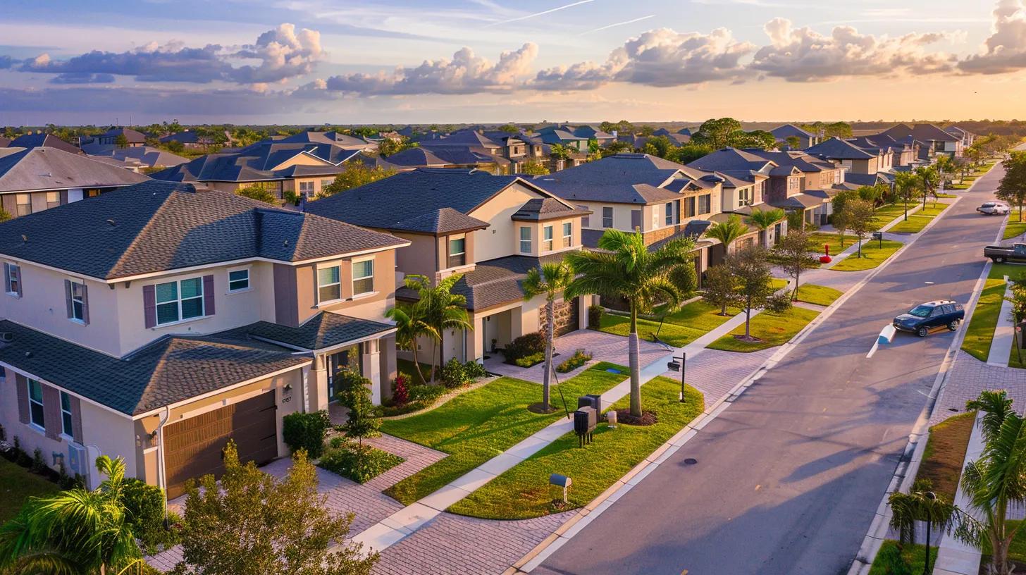 an overhead picture of a newer housing development in ellenton florida