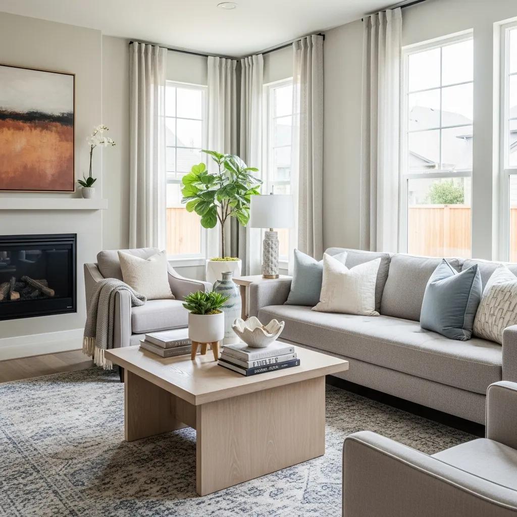 Staged living room that highlights how staging can attract buyers