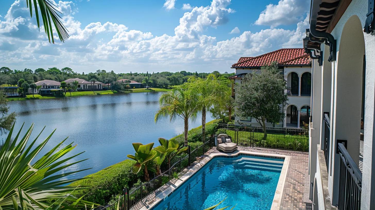 beautiful views from a home in Waterside Place Lakewood Ranch